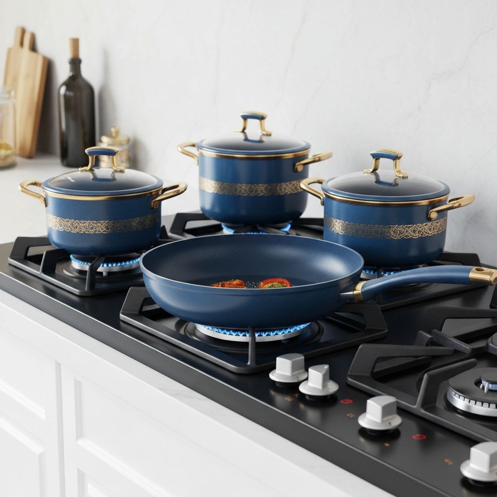 Parini Cookware Set in Use - Premium Kitchen Setup