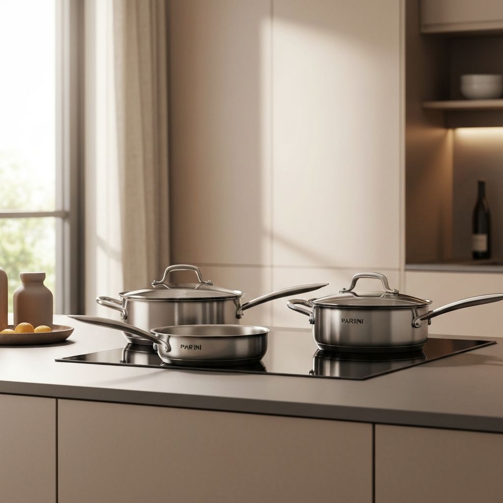 Parini Cookware Set in Beautiful Modern Kitchen